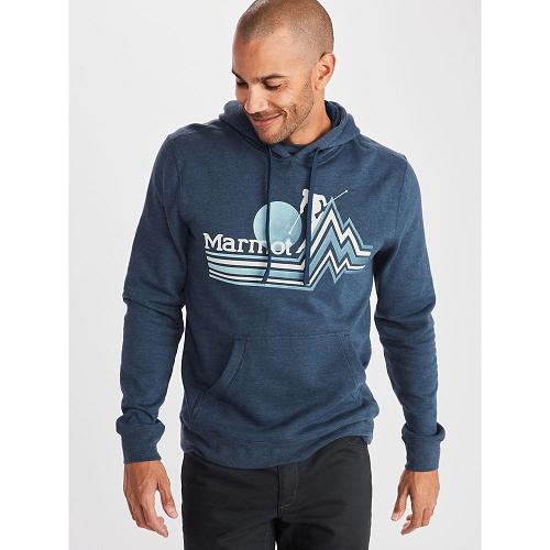 Marmot Piste Hoody For Mens Dark Blue AIU035186